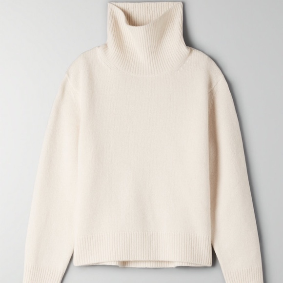 Aritzia White Jara Cashmere Sweater in Size S - Picture 2 of 8